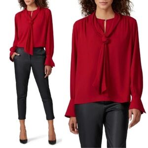 Fifteen Twenty Scarlet Tie-Front Blouse